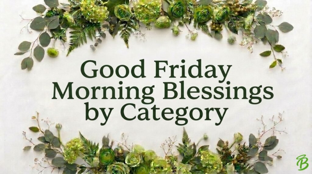 Good Friday Morning Blessings by Category