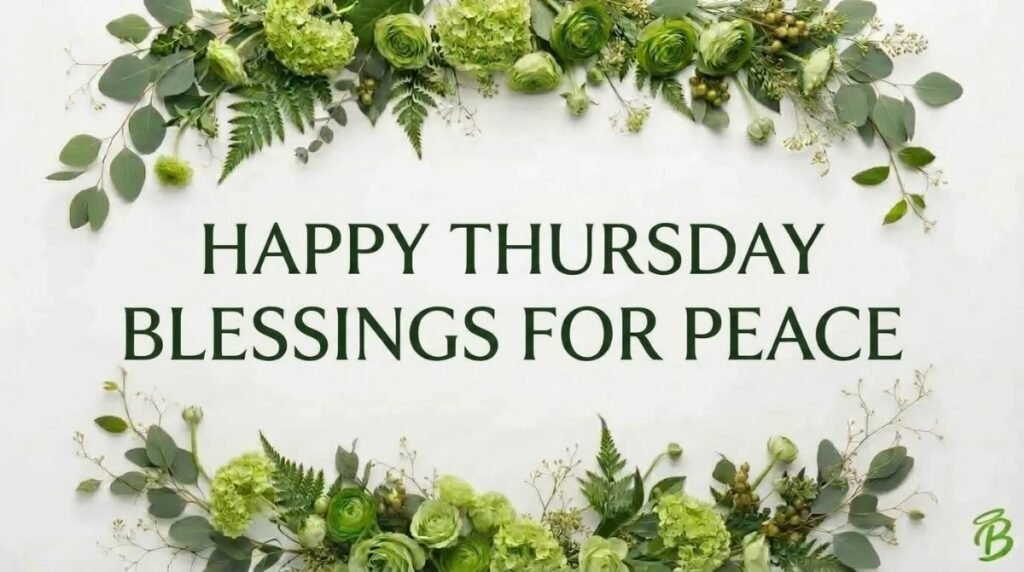 Happy Thursday Blessings for Peace