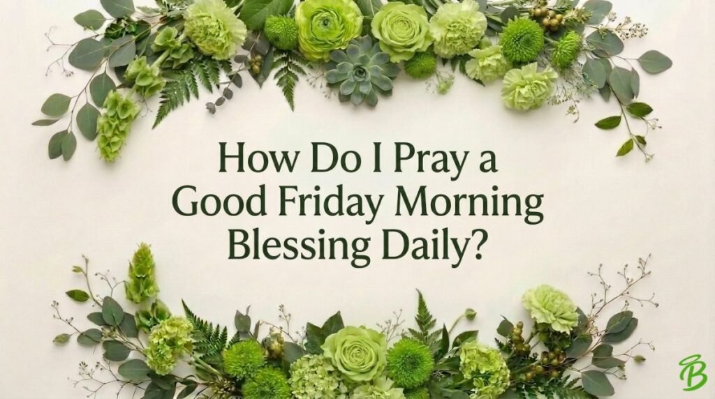 How Do I Pray a Good Friday Morning Blessing Daily?