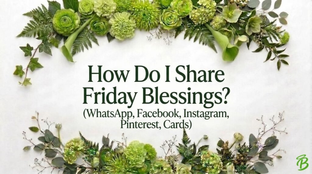 How Do I Share Friday Blessings? (WhatsApp, Facebook, Instagram, Pinterest, Cards)