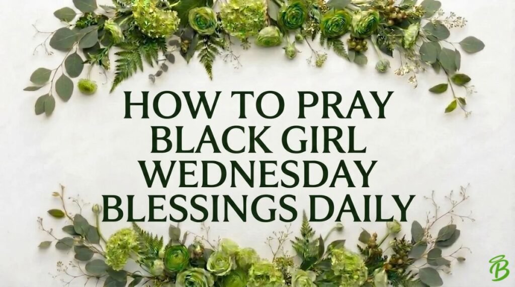 How to Pray Black Girl Wednesday Blessings Daily