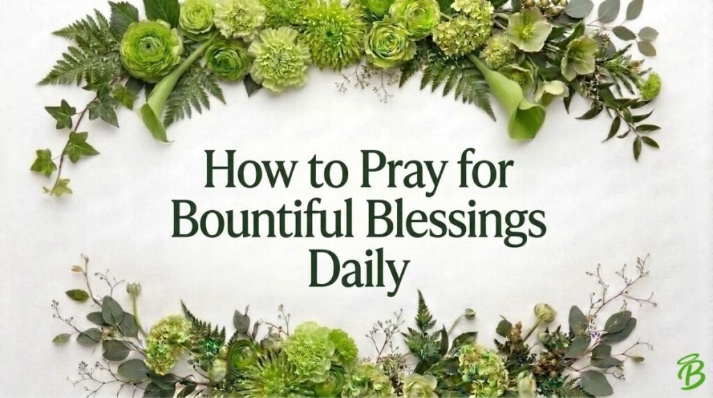 How to Pray for Bountiful Blessings Daily