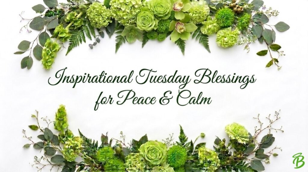 Inspirational Tuesday Blessings for Peace & Calm