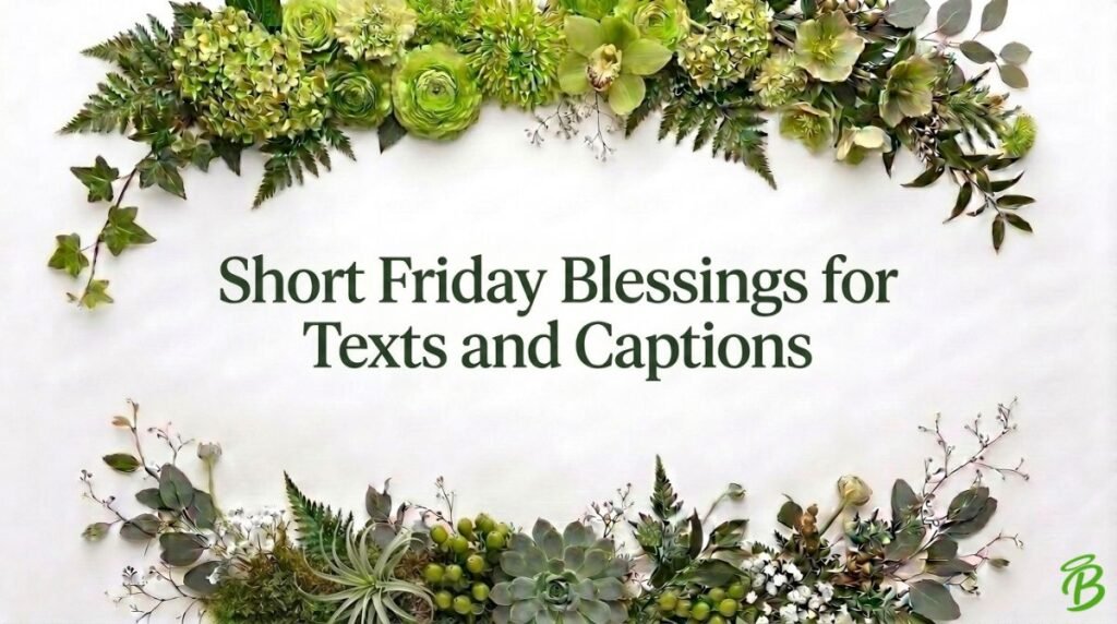 Short Friday Blessings for Texts and Captions