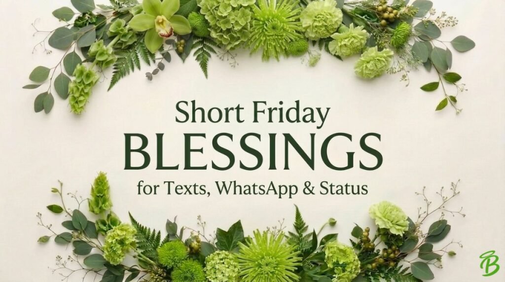 Short Friday Blessings for Texts, WhatsApp & Status