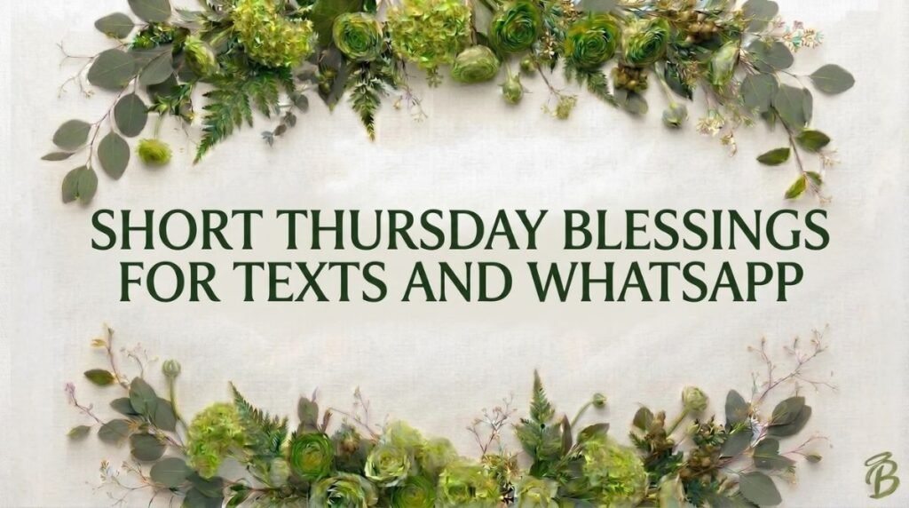 Short Thursday Blessings for Texts and WhatsApp