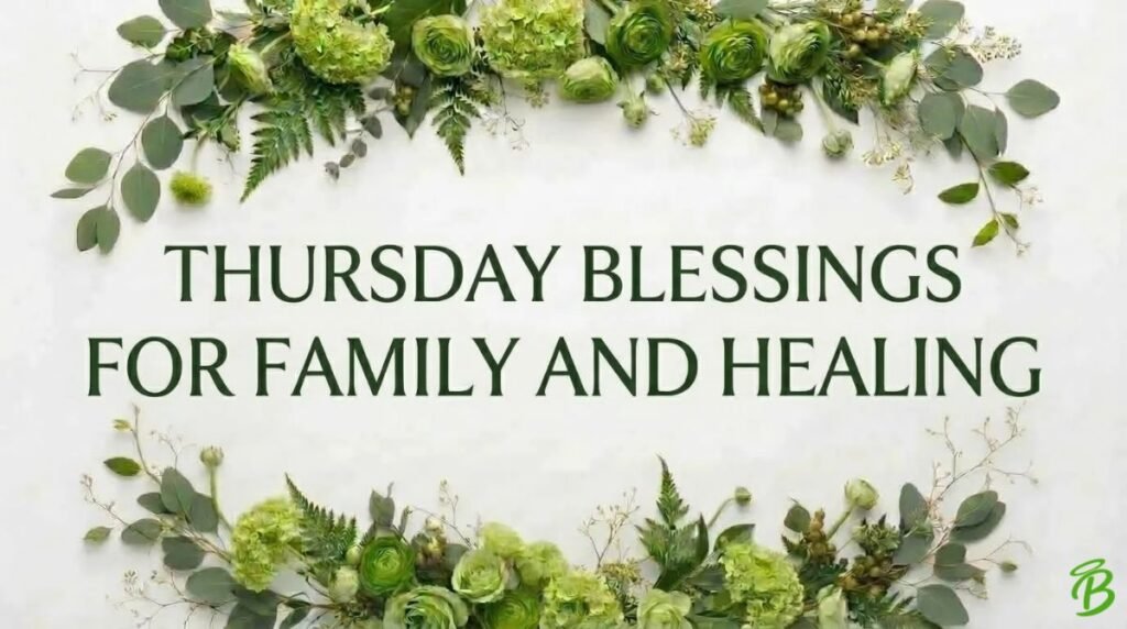 Thursday Blessings for Family and Healing