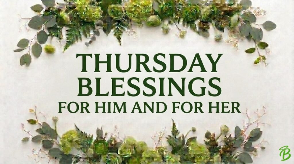 Thursday Blessings for Him and for Her