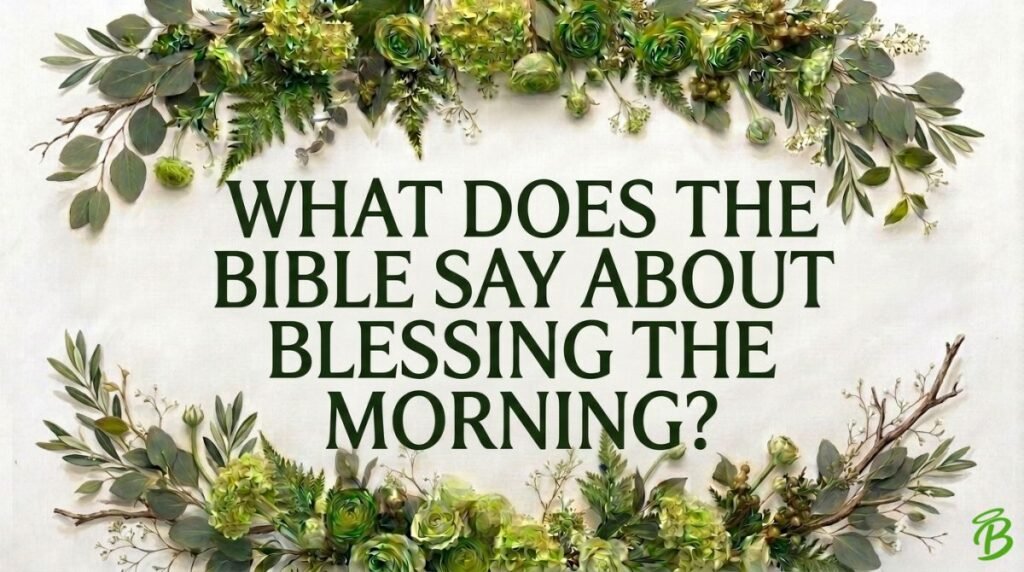 What Does the Bible Say About Blessing the Morning?