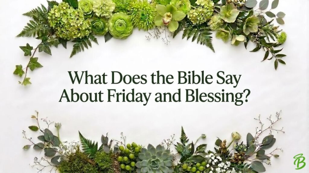 What Does the Bible Say About Friday and Blessing?