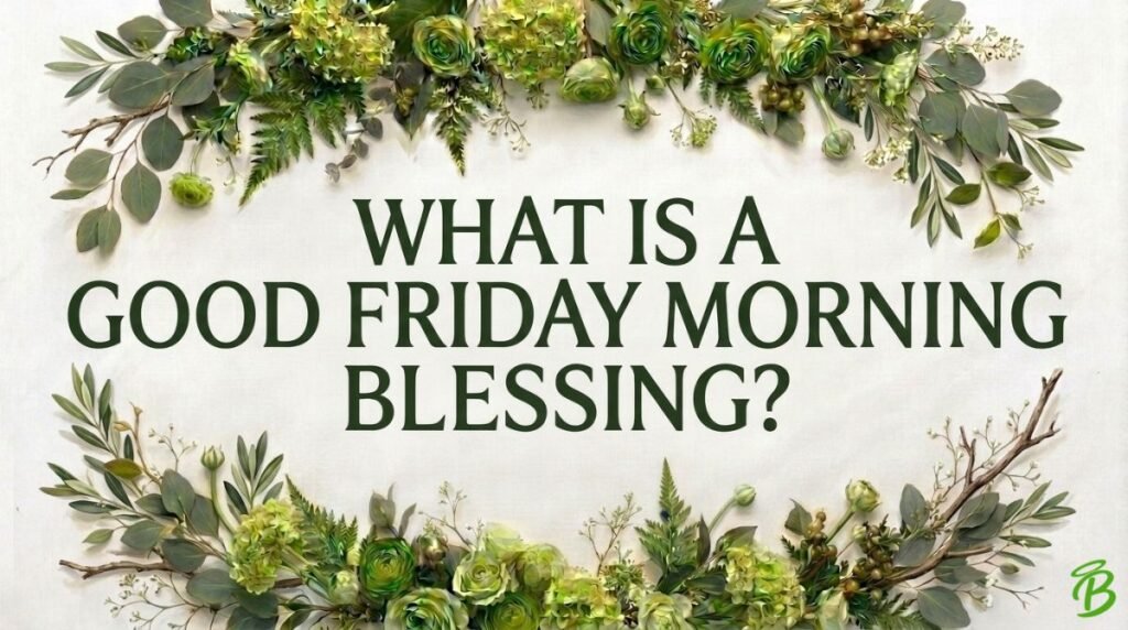What Is a Good Friday Morning Blessing